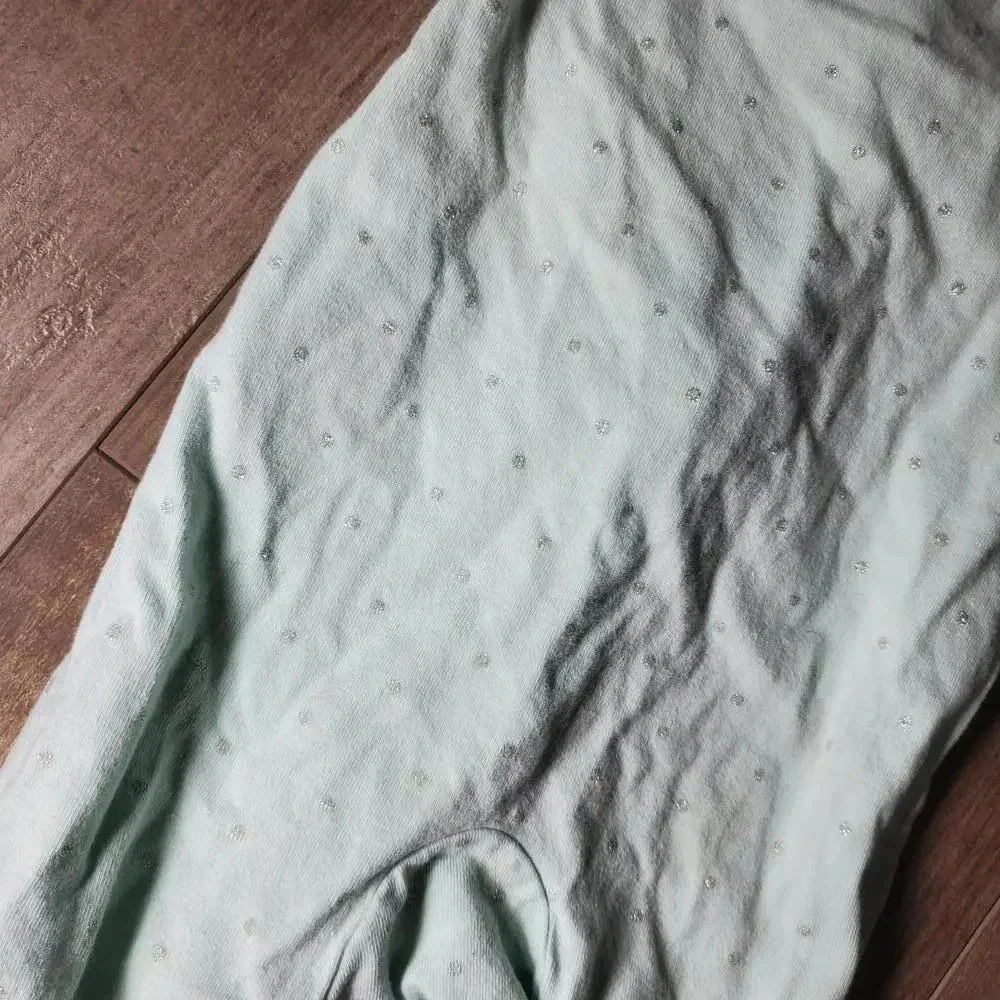 Just One You by Carter's Baby Girls Bodysuit Sleeper PJs Size 3M Mint Green
